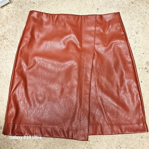 Bar III Dresses & Skirts - Bar III Faux Leather Skirt Size S